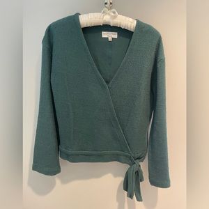 MADEWELL Texture & Thread wrap around top- size XS